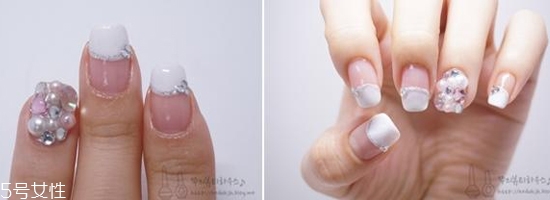 2018好看的新娘美甲新款式 透明感美甲圖片合集 2018好看的新娘美甲新款式 透明感美甲圖片合集