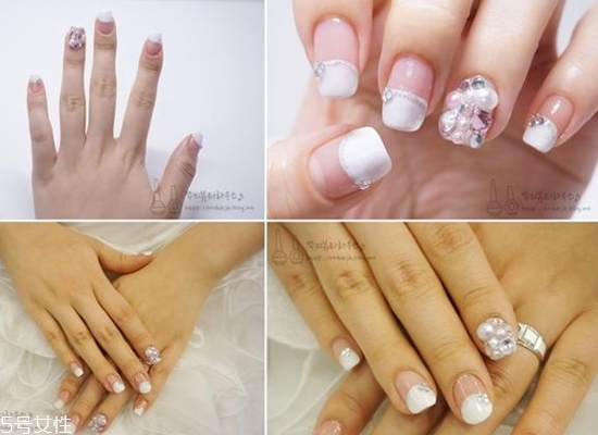 2018好看的新娘美甲新款式 透明感美甲圖片合集 2018好看的新娘美甲新款式 透明感美甲圖片合集
