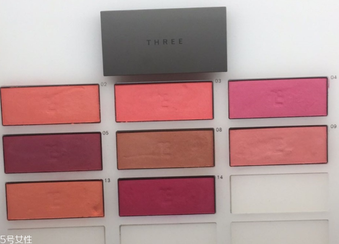 three腮紅試色 人氣日雜小豆色植物腮紅 three腮紅試色 人氣日雜小豆色植物腮紅