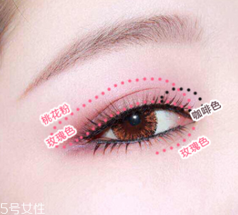 桃花妝用什么眼影好？3重色彩打造迷人眼妝