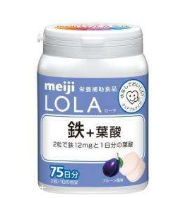 meiji明治lola鐵+葉酸咀嚼片功效與作用 meiji明治lola鐵+葉酸咀嚼片功效與作用