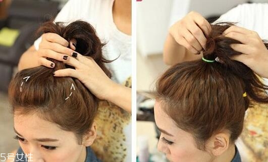 短發(fā)扎成丸子頭的方法 2018最新丸子頭扎法 短發(fā)扎成丸子頭的方法 2018最新丸子頭扎法