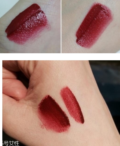 香奈兒唇釉154和ysl407試色對比 香奈兒唇釉154和ysl407試色對比