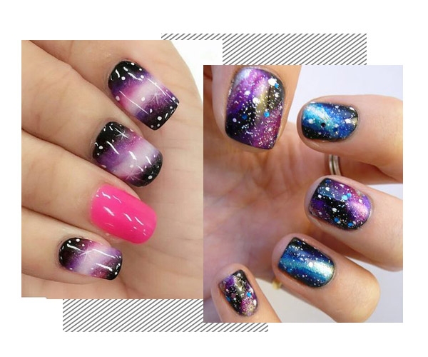 創(chuàng)意星空美甲圖片教程2018 創(chuàng)意星空美甲圖片教程2018