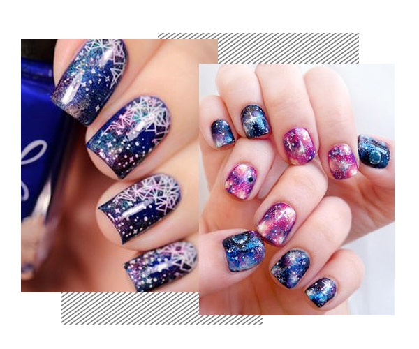 創(chuàng)意星空美甲圖片教程2018 創(chuàng)意星空美甲圖片教程2018