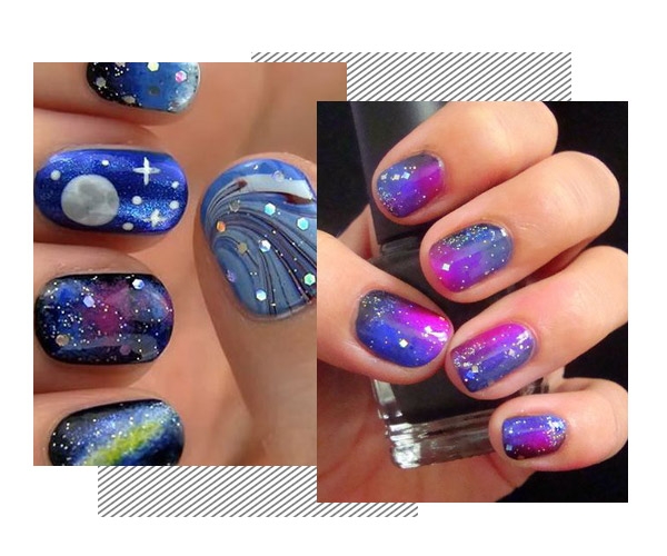 創(chuàng)意星空美甲圖片教程2018 創(chuàng)意星空美甲圖片教程2018