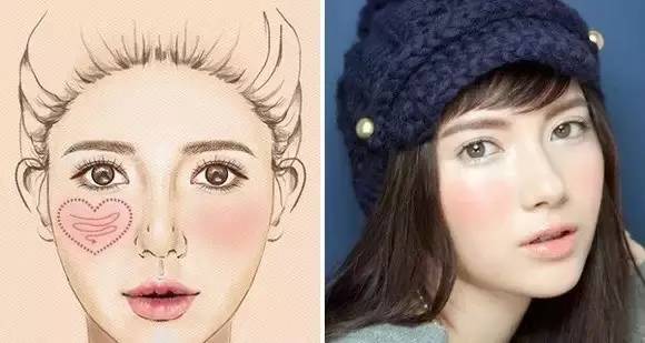 圓臉腮紅的畫法圖解教程 圓臉腮紅的畫法圖解教程