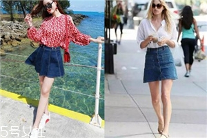 牛仔半身裙怎么搭配？牛仔半身裙搭配技巧