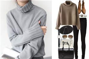 高領(lǐng)毛衣怎么搭配女士 高領(lǐng)毛衣搭配圖片