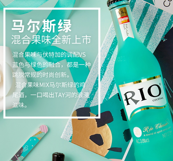 rio馬爾斯綠雞尾酒好喝嗎？rio馬爾斯綠什么味道