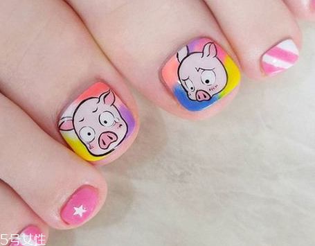 2018腳趾美甲新款式 2018簡單款腳指甲美甲圖片 2018腳趾美甲新款式 2018簡單款腳指甲美甲圖片