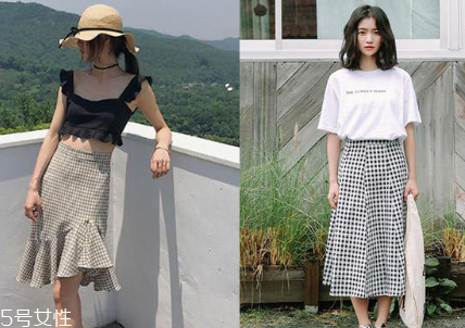 格子裙怎么搭配？格子裙搭配圖片