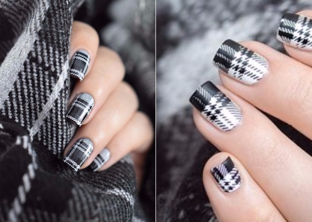 格紋美甲圖片 好看的格紋美甲設(shè)計 格紋美甲圖片 好看的格紋美甲設(shè)計