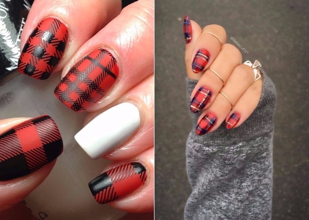 格紋美甲圖片 好看的格紋美甲設(shè)計 格紋美甲圖片 好看的格紋美甲設(shè)計