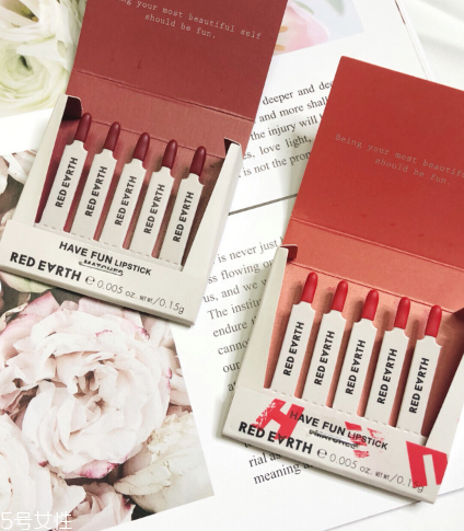 red earth紅地球火柴盒口紅哪個顏色最好看 red earth紅地球火柴盒口紅哪個顏色最好看