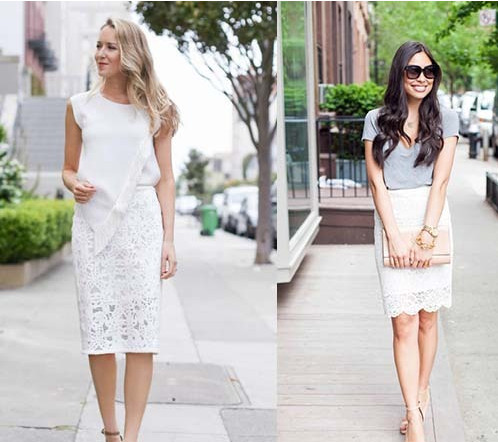 蕾絲裙配什么上衣 蕾絲裙上衣搭配圖片 蕾絲裙配什么上衣 蕾絲裙上衣搭配圖片