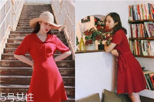 大紅色連衣裙怎么搭配？大紅色連衣裙搭配技巧