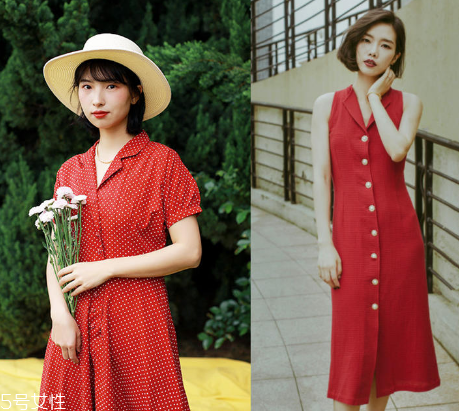 大紅色連衣裙怎么搭配？大紅色連衣裙搭配技巧