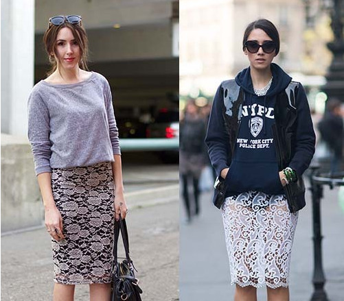 蕾絲裙配什么上衣 蕾絲裙上衣搭配圖片 蕾絲裙配什么上衣 蕾絲裙上衣搭配圖片