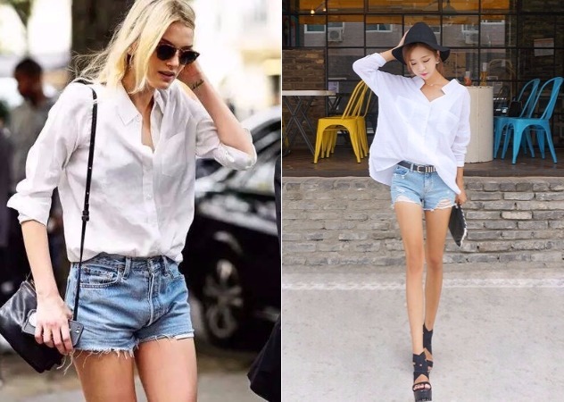 女生襯衫搭配圖片 女生襯衫怎么搭配 女生襯衫搭配圖片 女生襯衫怎么搭配