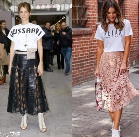 白色t恤下面穿什么？白色t恤下面怎么搭配？