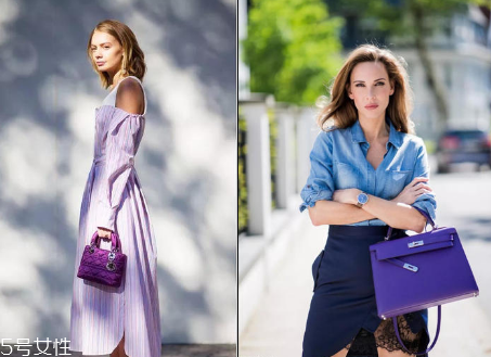 夏天穿紫色好看嗎？夏季紫色穿搭圖片
