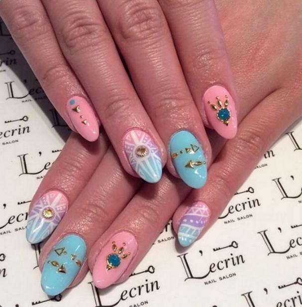 波西米亞風(fēng)美甲圖片欣賞 波西米亞風(fēng)美甲圖片欣賞