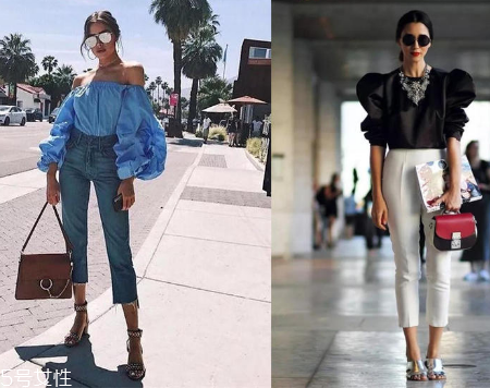 夏天穿泡泡袖好看嗎？夏季泡泡袖穿搭圖片