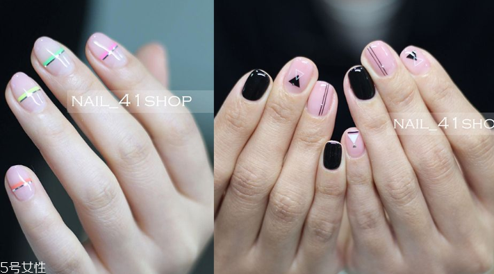 幾何圖案美甲圖片2022 永不落伍的幾何美甲 幾何圖案美甲圖片2022 永不落伍的幾何美甲