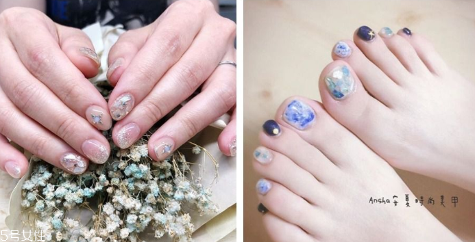 貝殼美甲圖片2022新款式夏天 俏皮又仙氣的4款貝殼指甲 貝殼美甲圖片2022新款式夏天 俏皮又仙氣的4款貝殼指甲