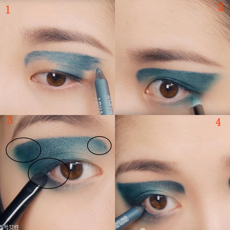 創(chuàng)意綠色眼妝圖片教程 超酷綠色妝容畫法步驟 創(chuàng)意綠色眼妝圖片教程 超酷綠色妝容畫法步驟