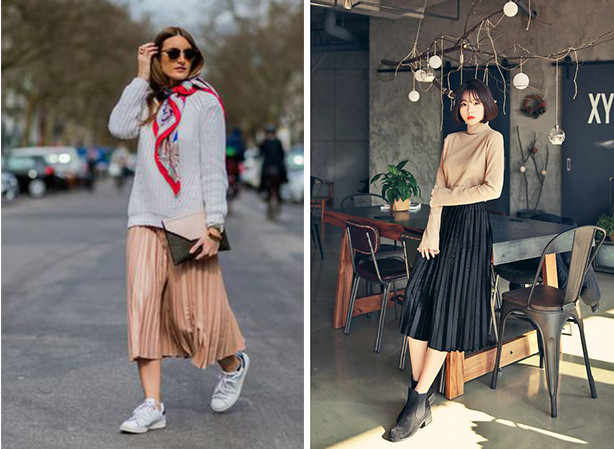 百褶裙怎么搭配 百褶裙搭配方法圖片 百褶裙怎么搭配 百褶裙搭配方法圖片