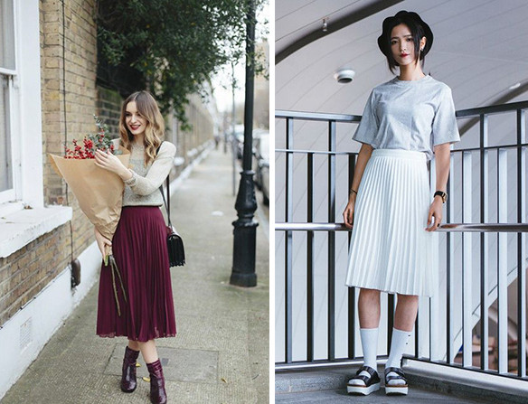 百褶裙怎么搭配 百褶裙搭配方法圖片 百褶裙怎么搭配 百褶裙搭配方法圖片