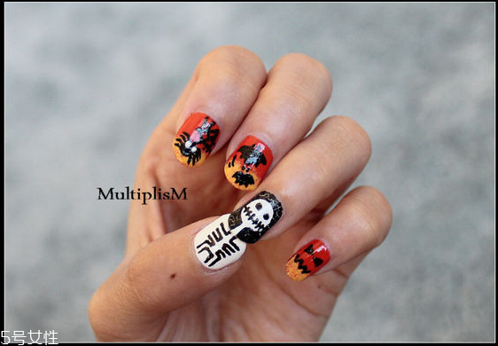 q版萬圣節(jié)美甲怎么做？q版萬圣節(jié)美甲教程