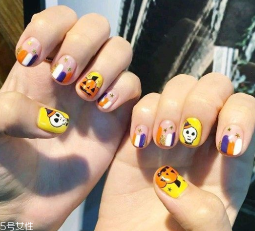 q版萬圣節(jié)美甲怎么做？q版萬圣節(jié)美甲教程