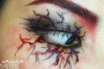 萬(wàn)圣節(jié)喪尸眼妝怎么畫(huà)？萬(wàn)圣節(jié)喪尸眼妝教程