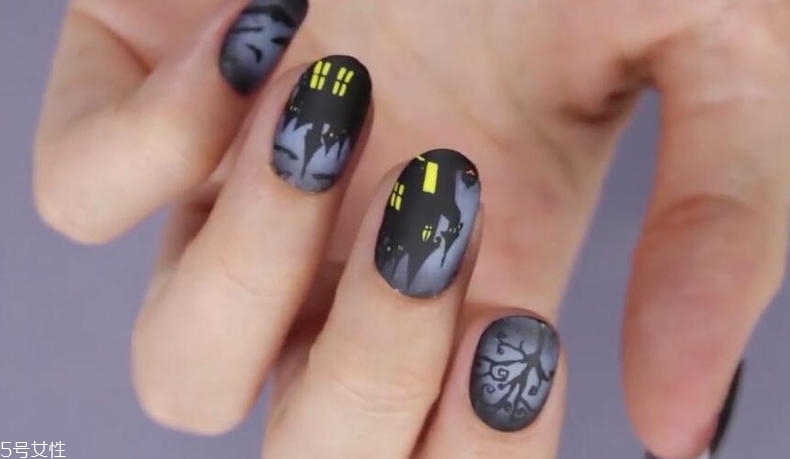 萬圣節(jié)女巫美甲教程 零基礎也可以畫很美 萬圣節(jié)女巫美甲教程 零基礎也可以畫很美