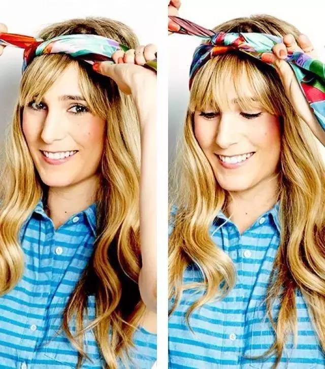 如何用絲巾綁頭發(fā) 個性派絲巾綁發(fā)造型 如何用絲巾綁頭發(fā) 個性派絲巾綁發(fā)造型