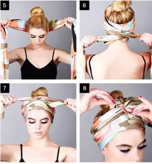 如何用絲巾綁頭發(fā) 個性派絲巾綁發(fā)造型 如何用絲巾綁頭發(fā) 個性派絲巾綁發(fā)造型