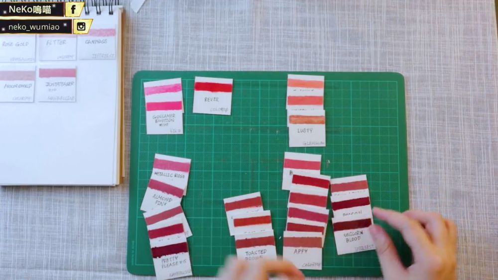 唇膏色卡自制方法步驟圖解 唇膏色卡自制方法步驟圖解