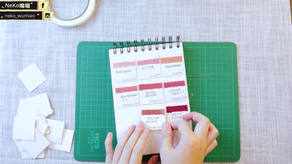 唇膏色卡自制方法步驟圖解 唇膏色卡自制方法步驟圖解