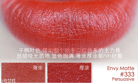 雅詩蘭黛楓葉色口紅有幾支 秋冬必備大熱顯白氣質色