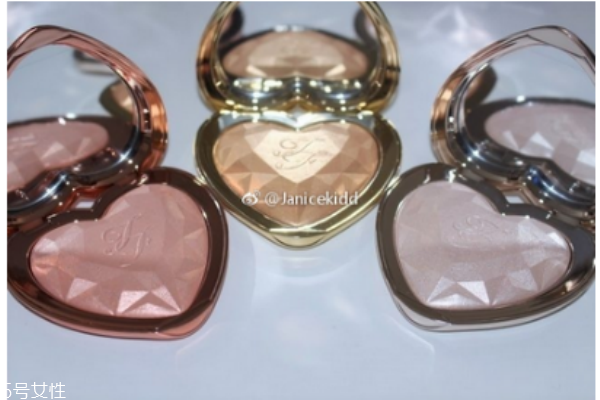 too faced高光怎么樣 too faced心形高光色號及試色 too faced高光怎么樣 too faced心形高光色號及試色
