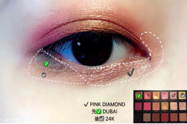 hudabeauty第3代玫瑰眼影盤畫法 好駕馭的玫瑰系眼妝 hudabeauty第3代玫瑰眼影盤畫法 好駕馭的玫瑰系眼妝