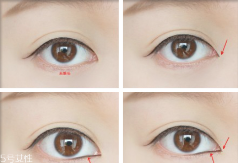 日常眼線怎么畫(huà) 眼頭眼線的畫(huà)法步驟圖
