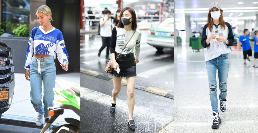 長袖t恤女怎么穿好看 長袖t恤女怎么穿好看