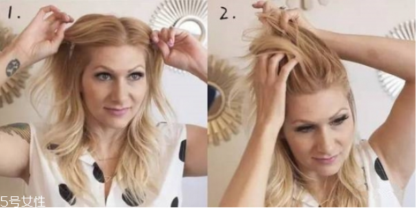 無劉海丸子頭怎么扎好看 半花瓣頭扎法圖解 無劉海丸子頭怎么扎好看 半花瓣頭扎法圖解