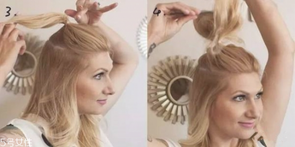 無劉海丸子頭怎么扎好看 半花瓣頭扎法圖解 無劉海丸子頭怎么扎好看 半花瓣頭扎法圖解