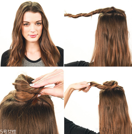 無劉海丸子頭怎么扎好看 半花瓣頭扎法圖解 無劉海丸子頭怎么扎好看 半花瓣頭扎法圖解