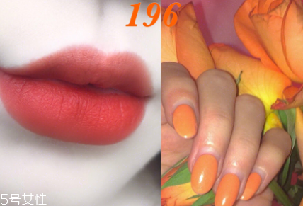 蘭蔻196和阿瑪尼201哪個更好看 196橘紅調(diào)更明顯 蘭蔻196和阿瑪尼201哪個更好看 196橘紅調(diào)更明顯